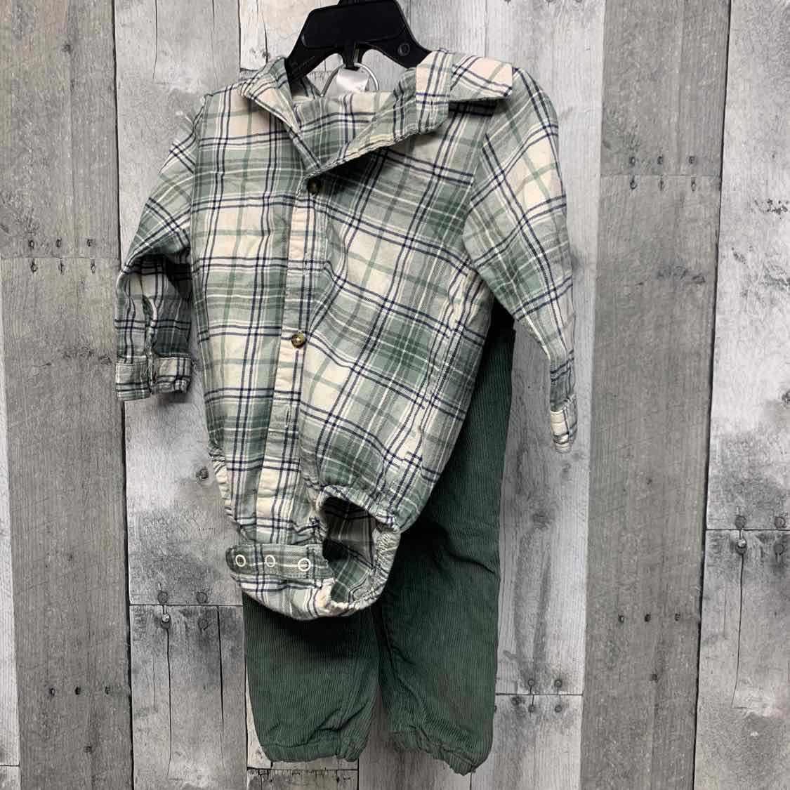Size 12 Months Green Just One You Shirt/Pants