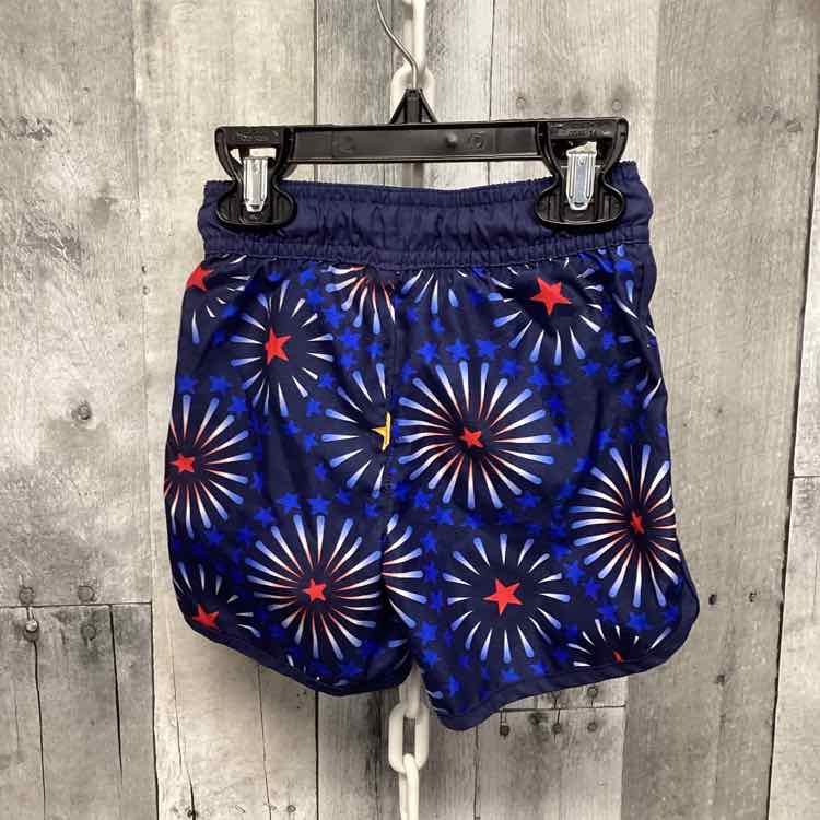 Size 2T Navy Print Cat & Jack Swim Trunks - OodlesCB