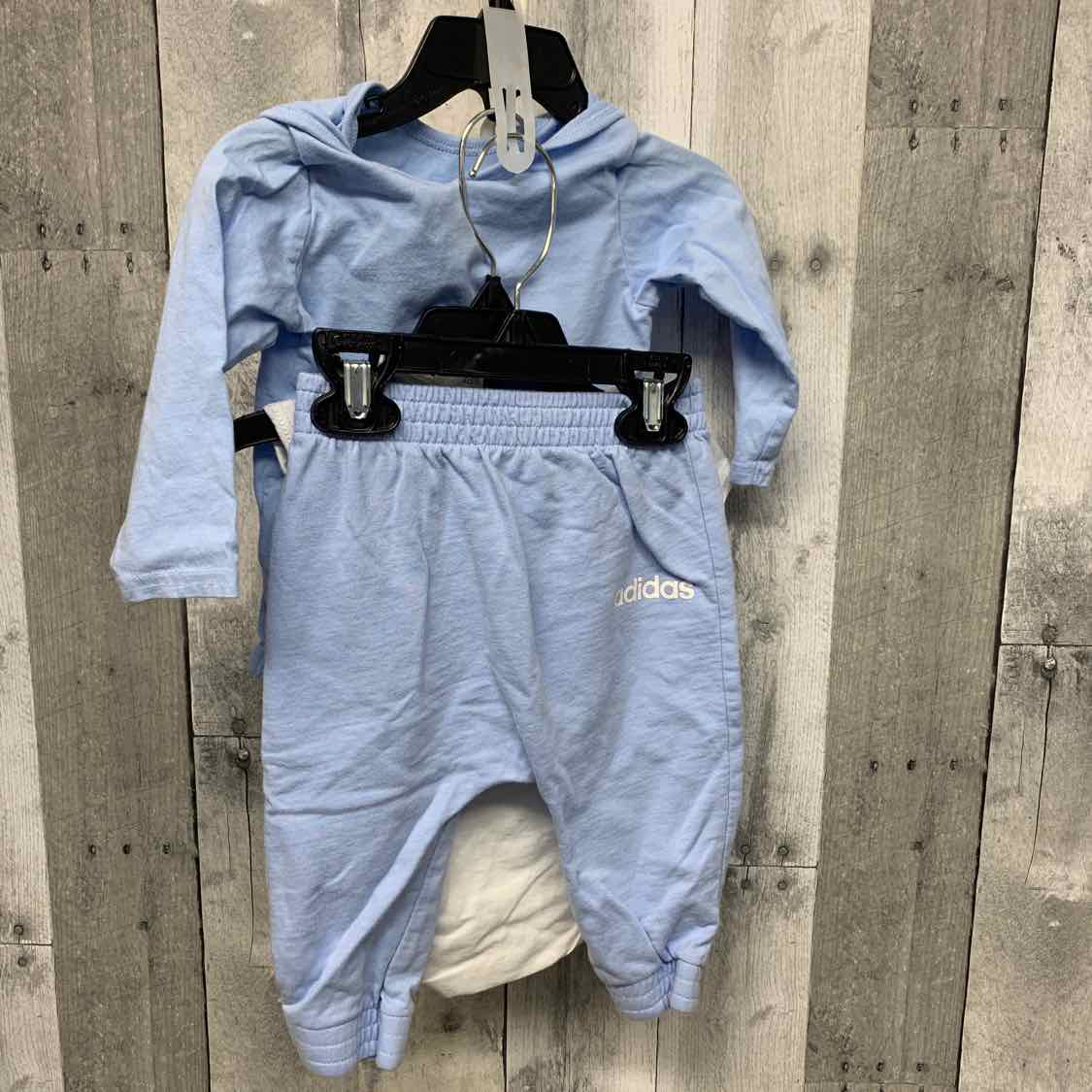 Size 9 Months White/Blue Sport Brand Shirt/Pants