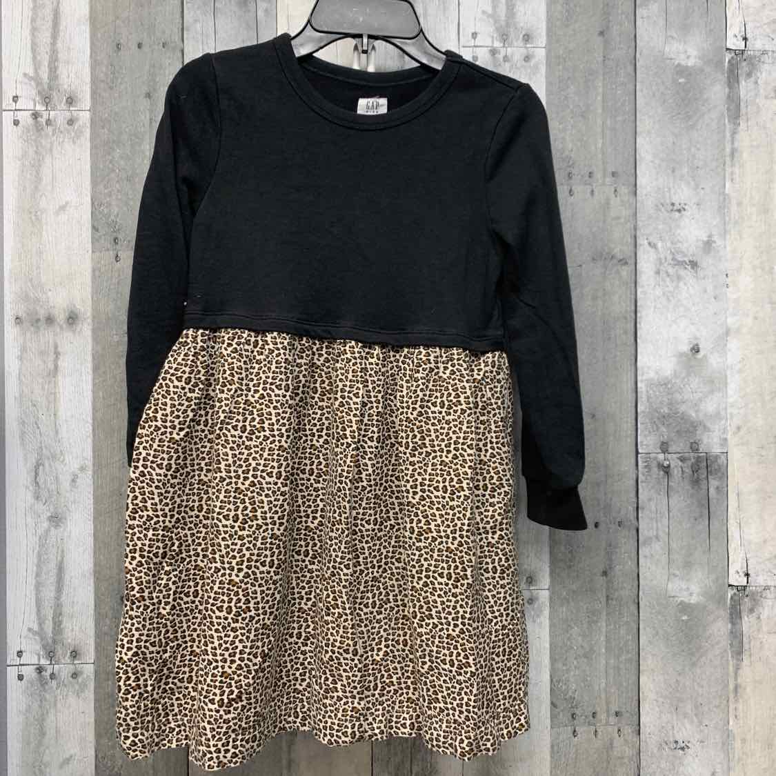 Size Medium Black/Tan Gap LS Dress