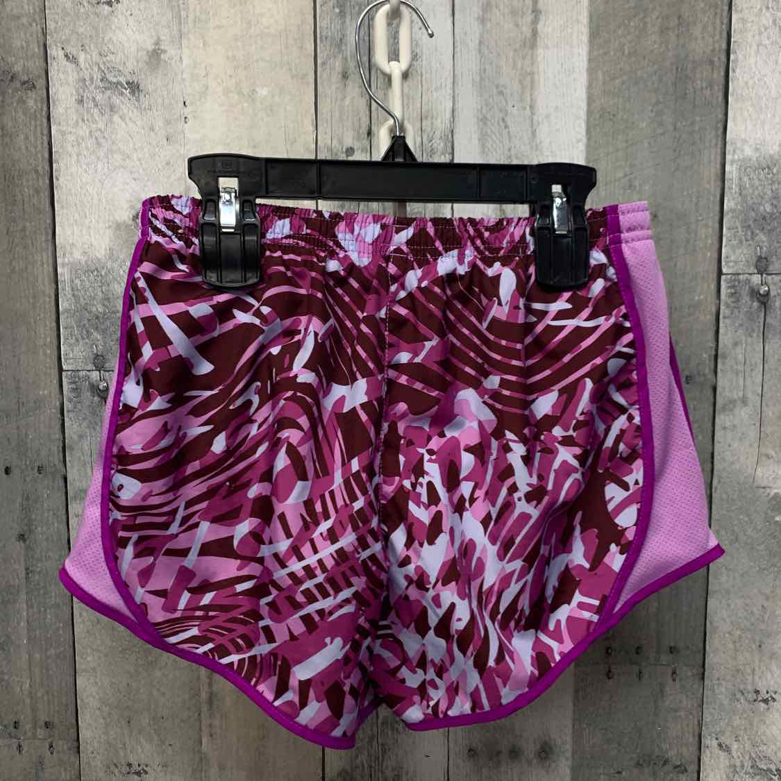 Size Large Purple Print Sport Brand Shorts - Athletic