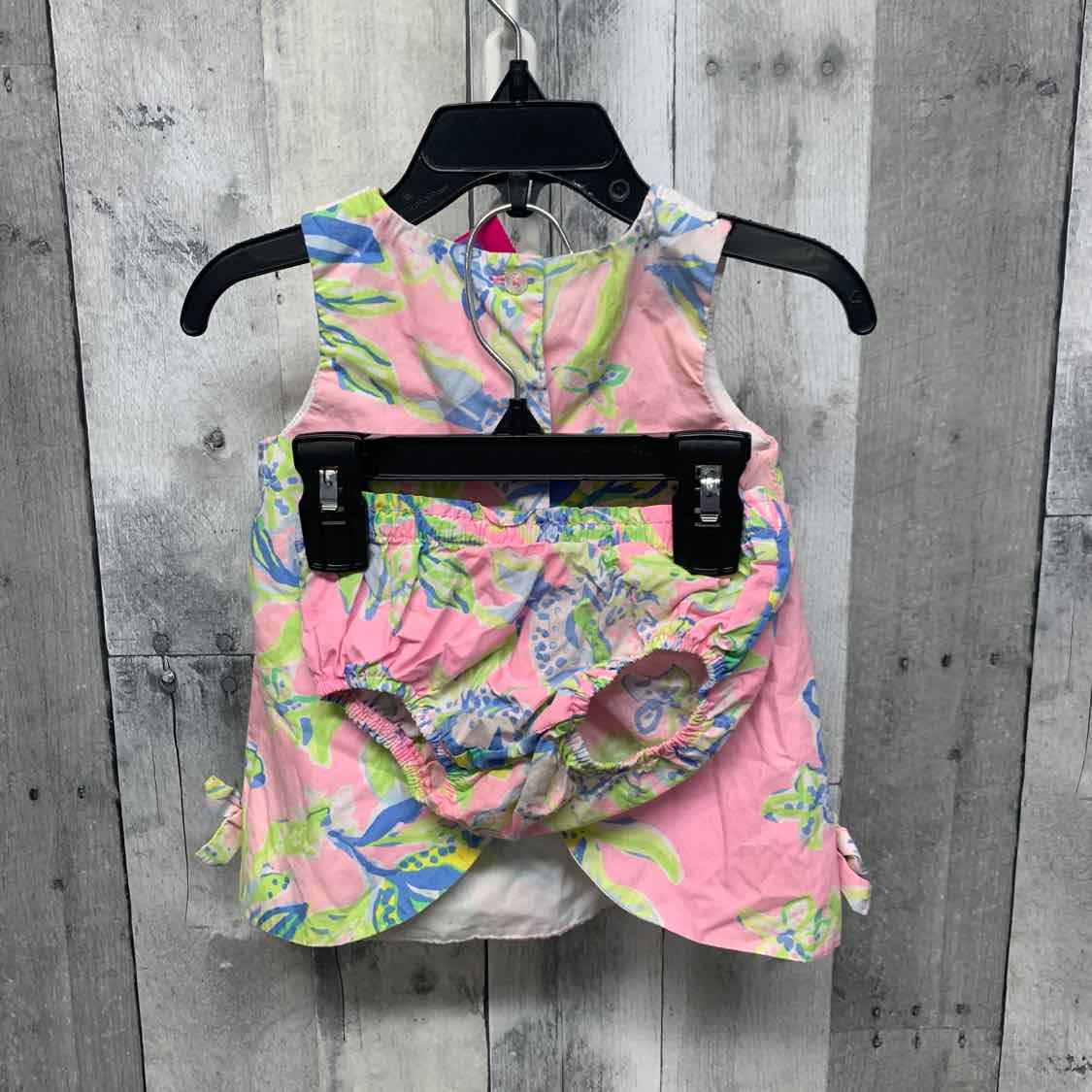 Size 12 Months Pink/Green Lilly Pulitzer 2pc Dress