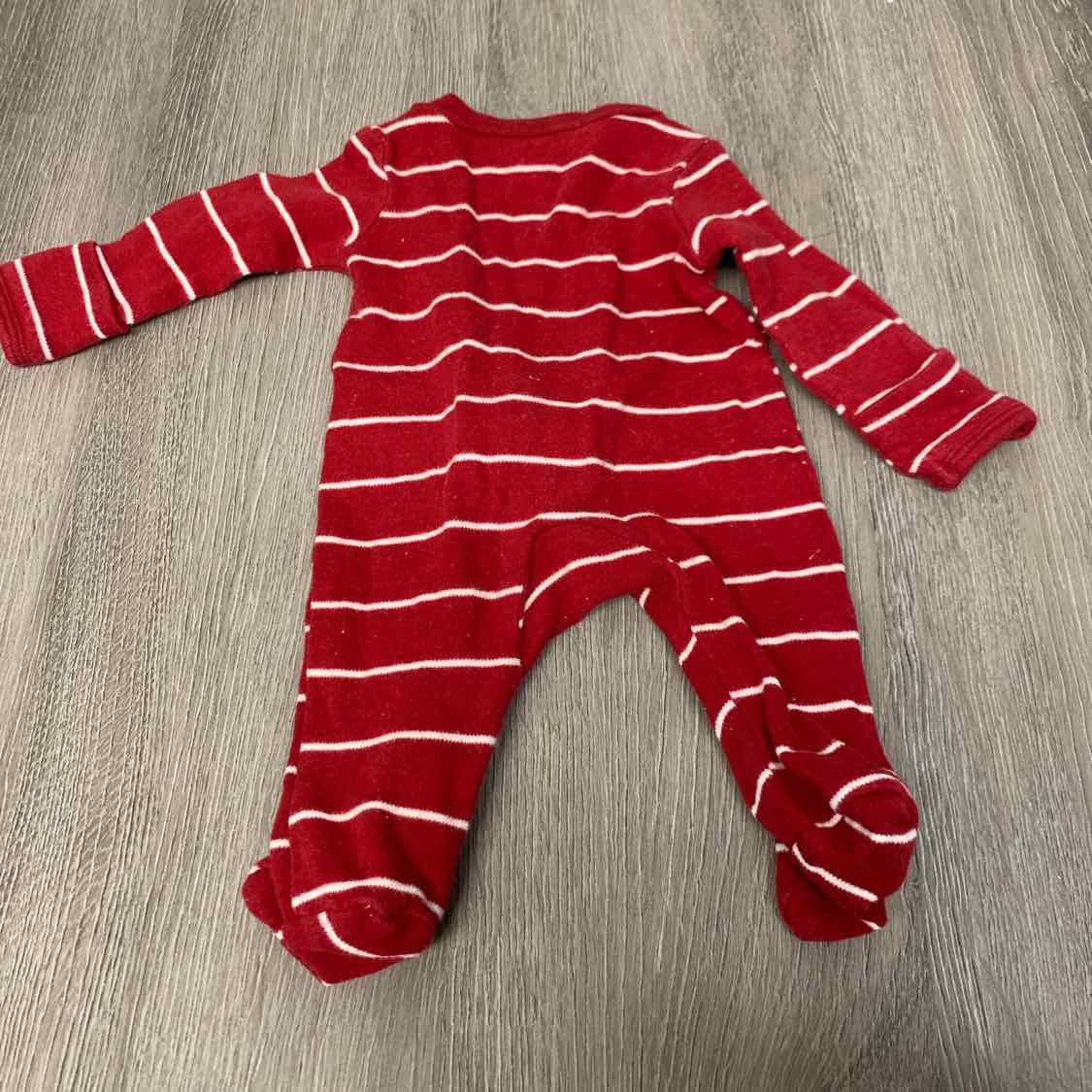 Size Preemie Red Carter's Footy PJs