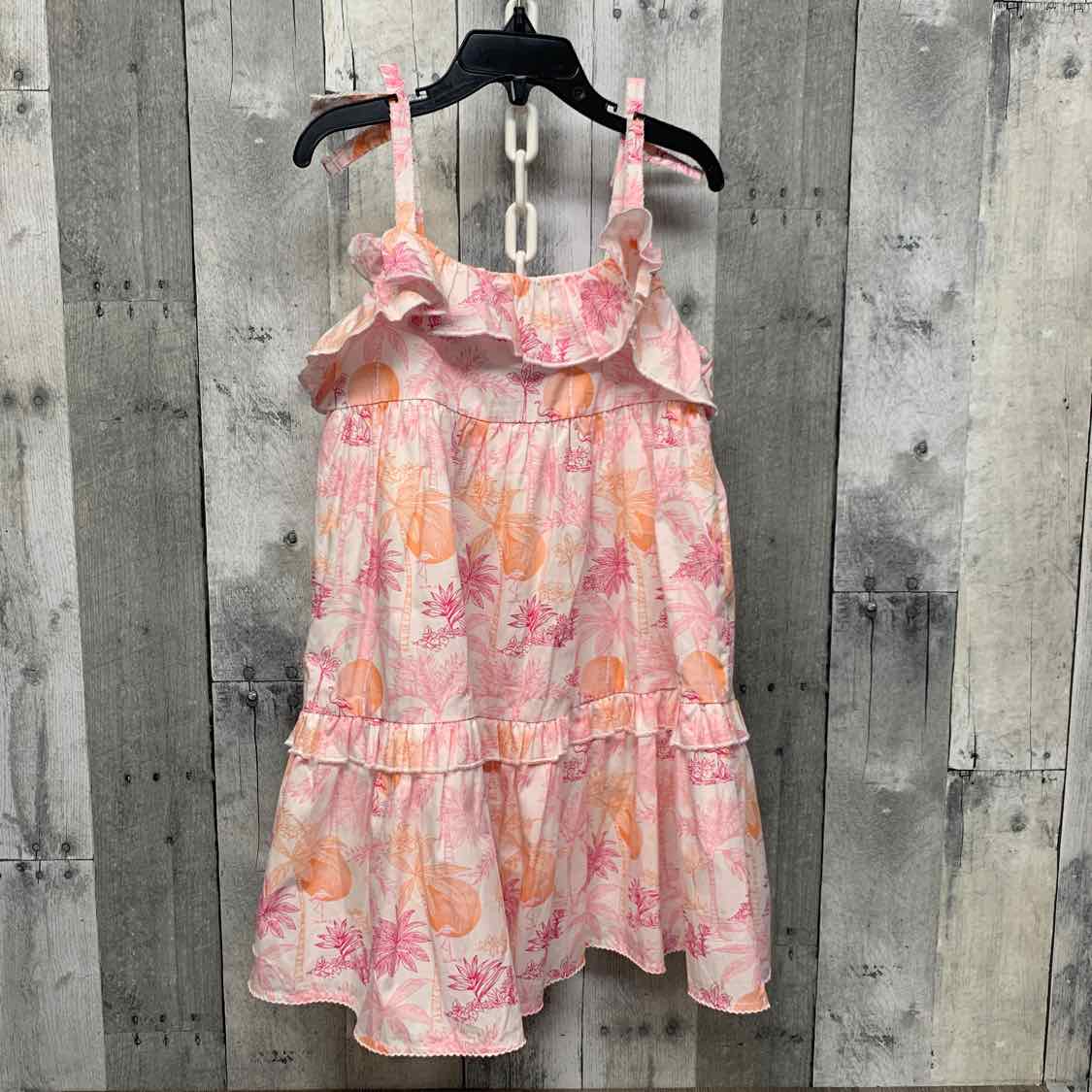 Size 6 White/Orange Janie & Jack Dress