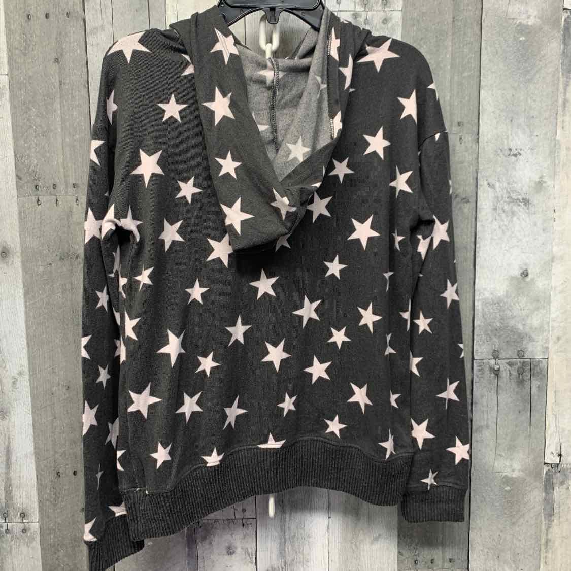 Size 14 Gray Print B Brand Long Sleeve Shirt