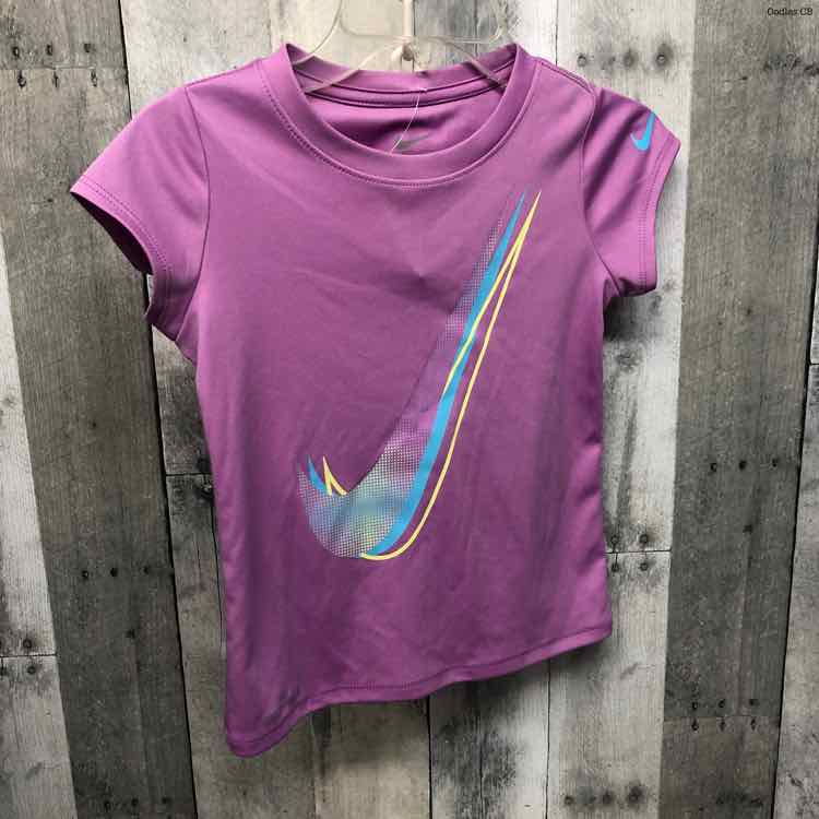Size 6 Purple Graphic Sport Brand T Shirt
