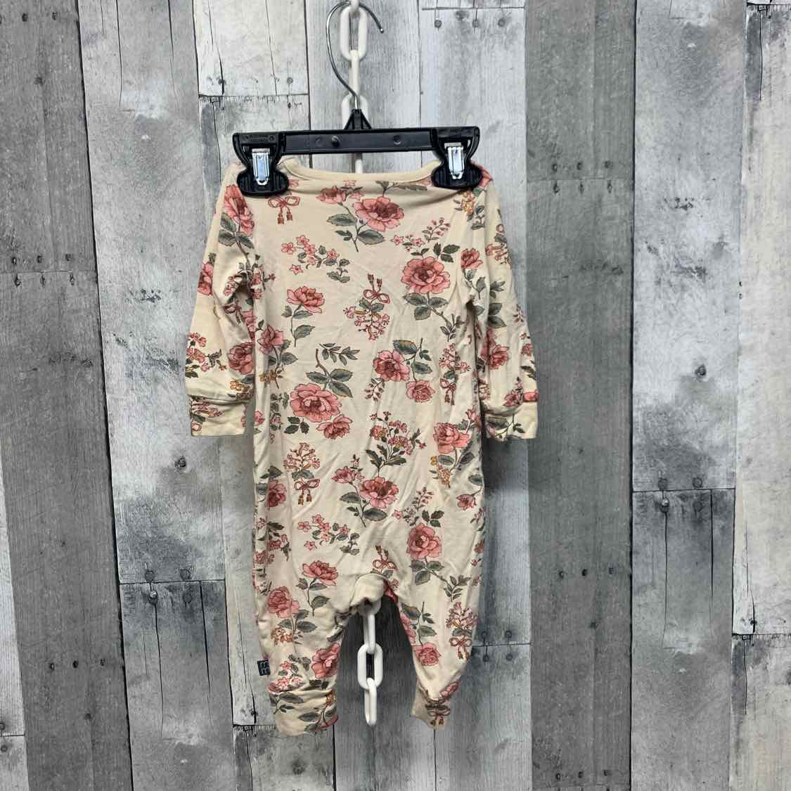 Size 3-6 Months Tan/Pink Modern Moments by Gerber Footy PJs