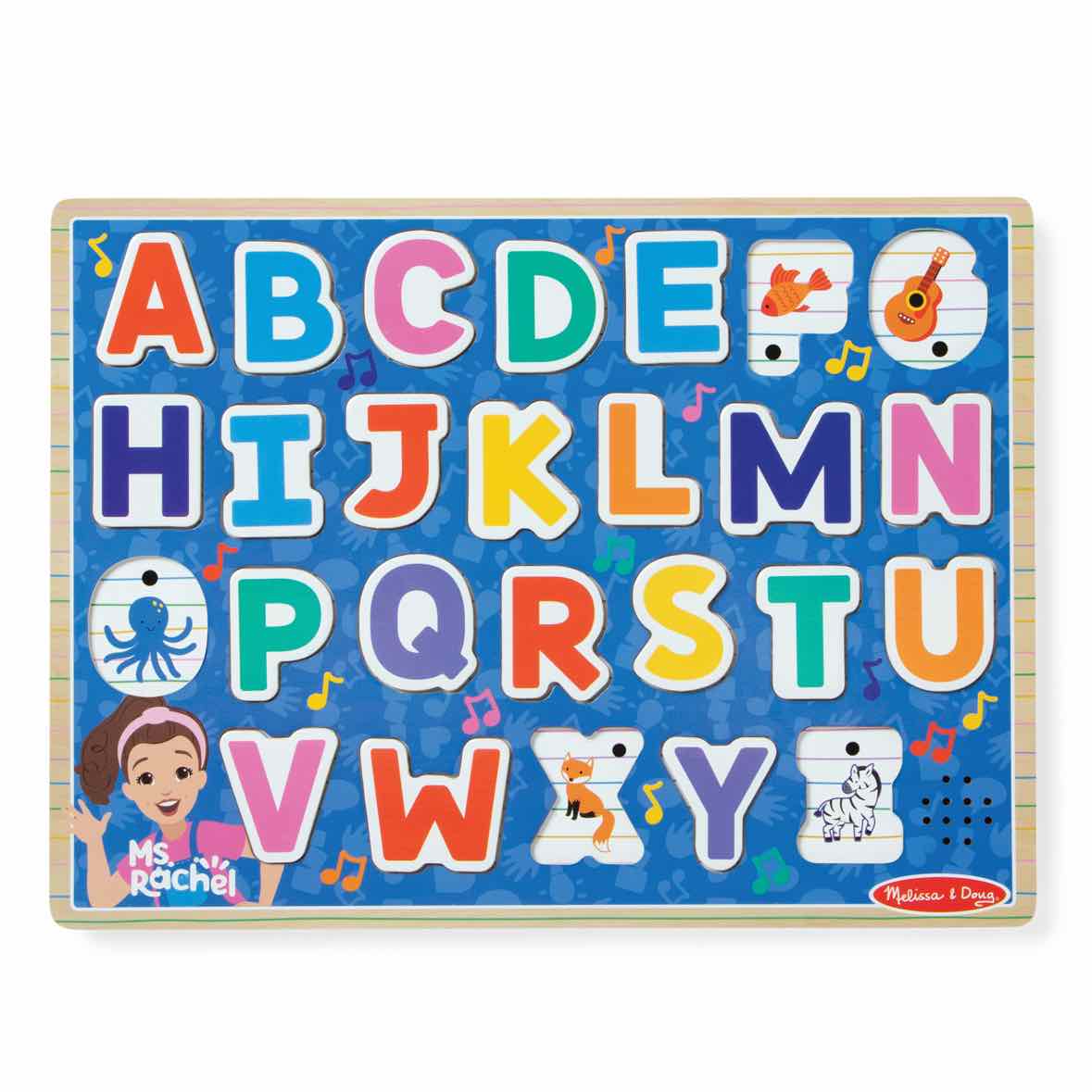 Melissa & Doug Ms Rachel Alphabet Phonics Wooden Puzzle