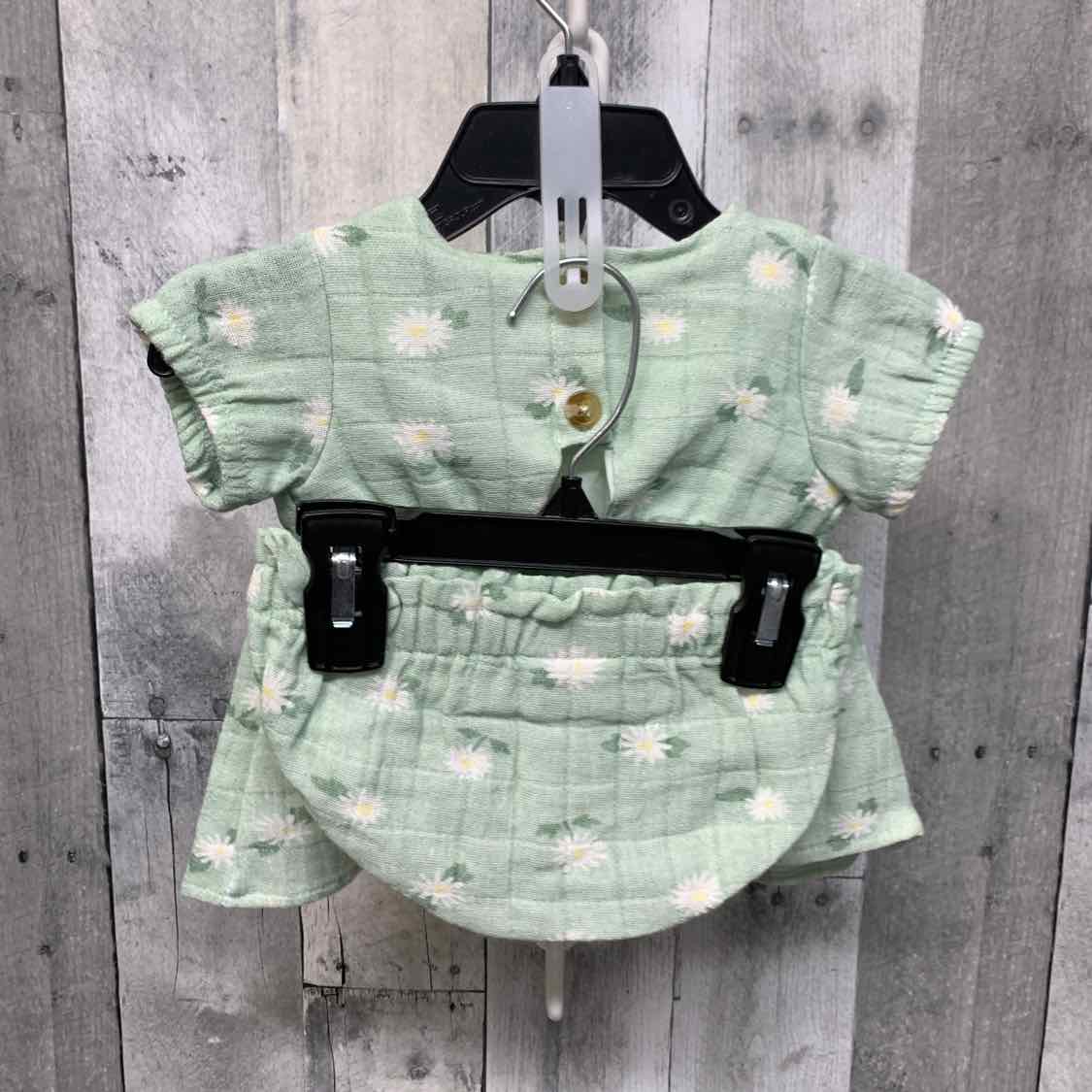 Size 3-6 Months Green/White Nicole Miller Dress