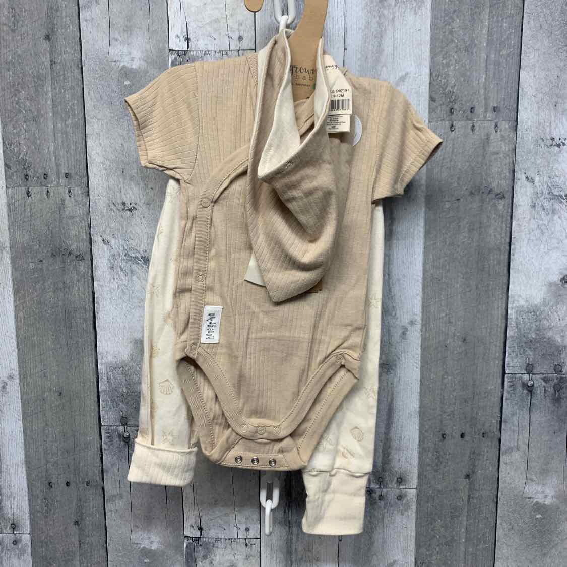 Size 9-12 Months Tan/Brown B Brand Shirt/Pants