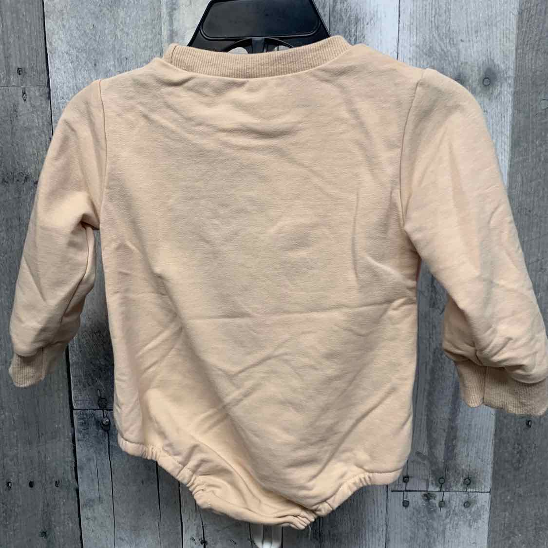 Size 3-6 Months Tan/Orange B Brand Bodysuit