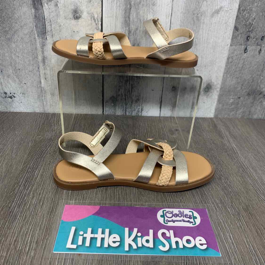 Size 12 Tan/Gold Cat & Jack Sandals - OodlesCB