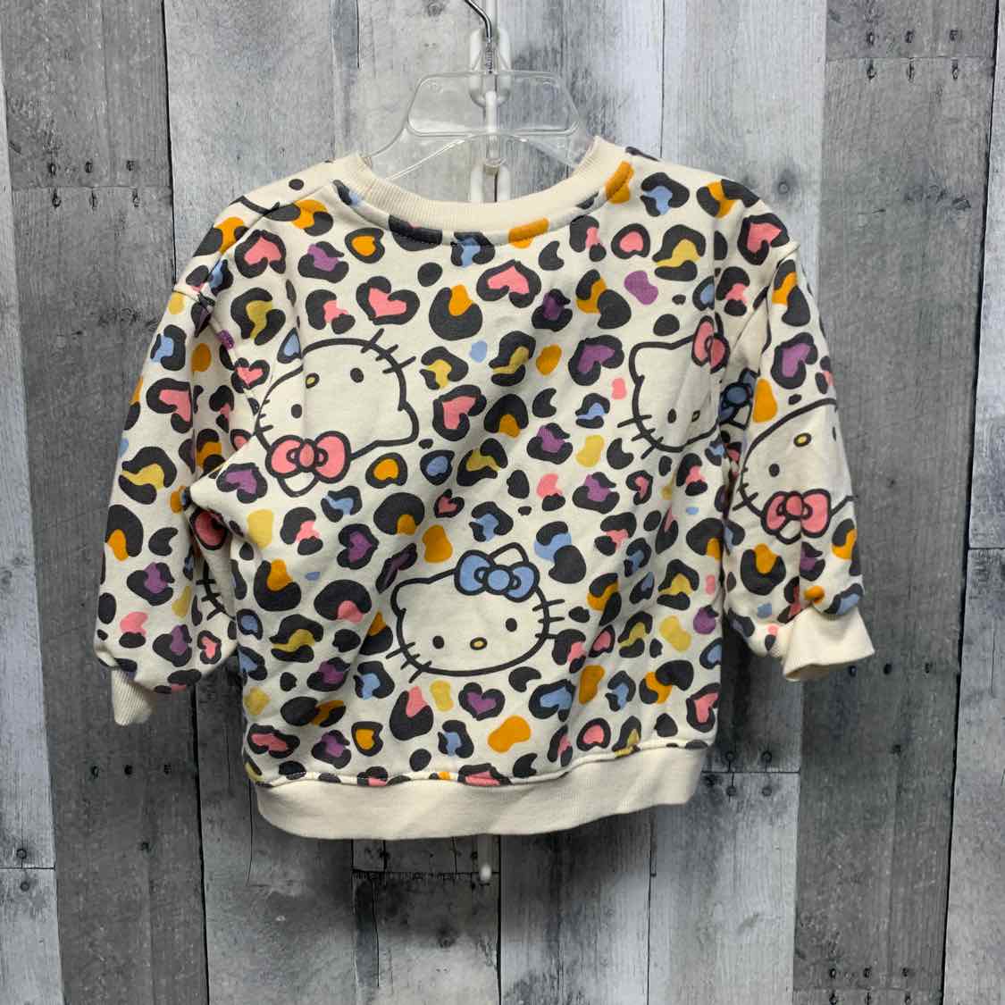 Size 2T White Plaid Hello Kitty Pull Over