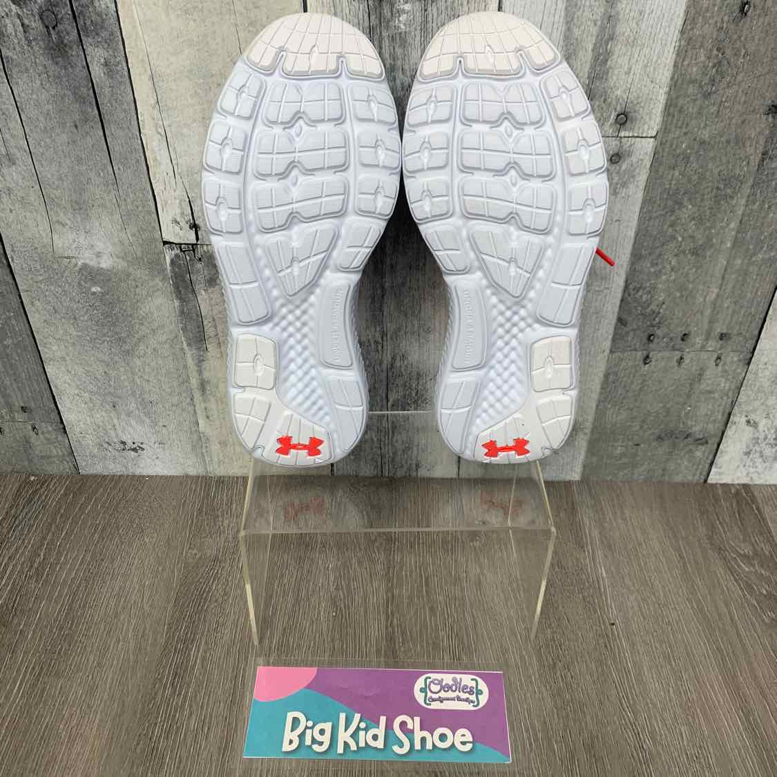 Size 4.5 White/Red Sport Brand Sneakers