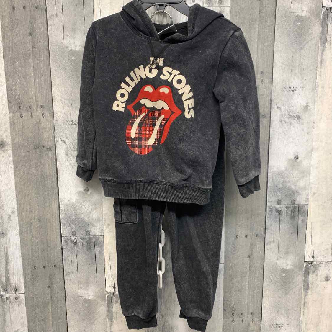 Size 3T Black Graphic B Brand Sweats - 2pc