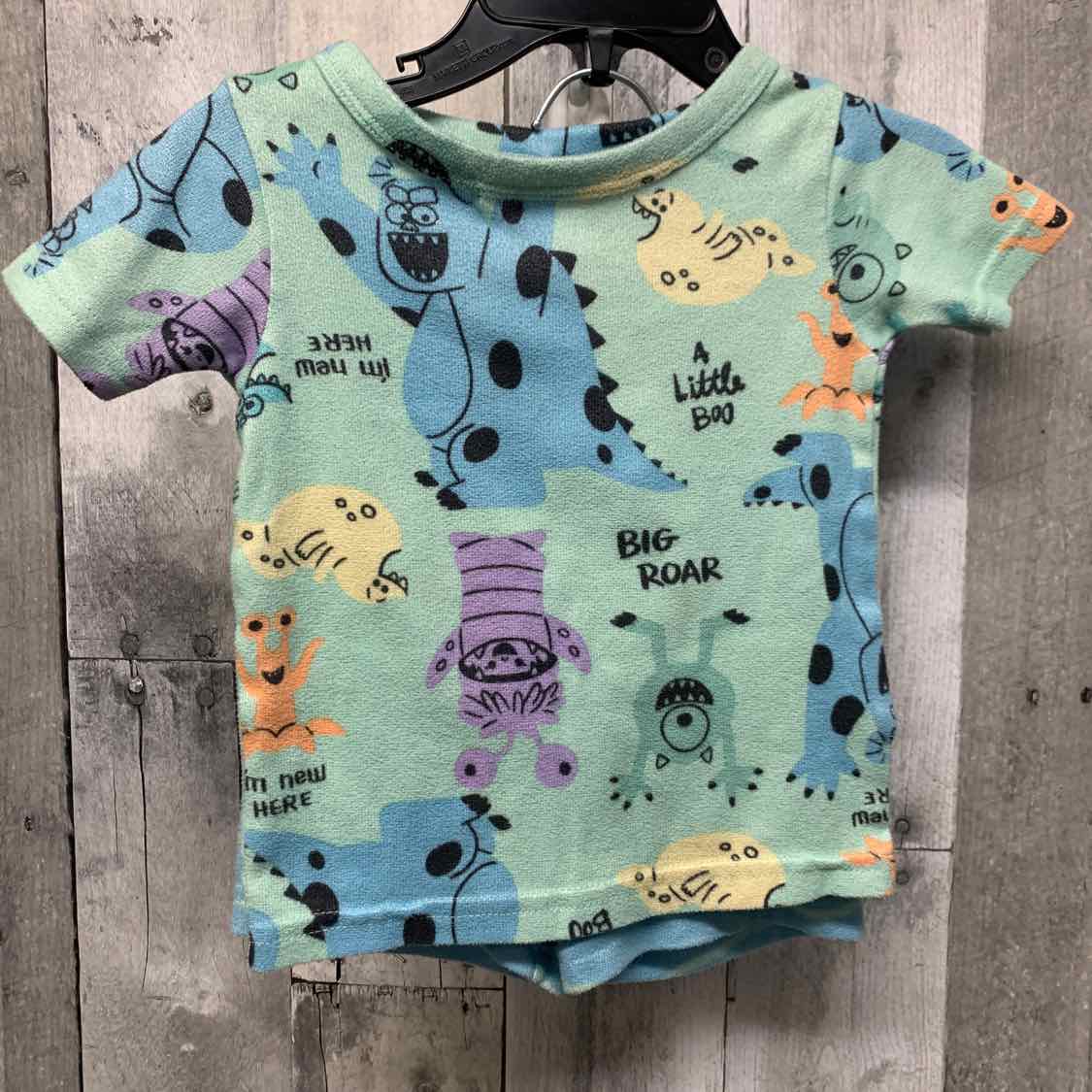 Size 2T Mint Graphic Disney 2pc PJs