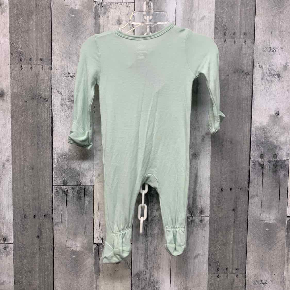 Size 0-3 Months Green Cloud Island Footy PJs
