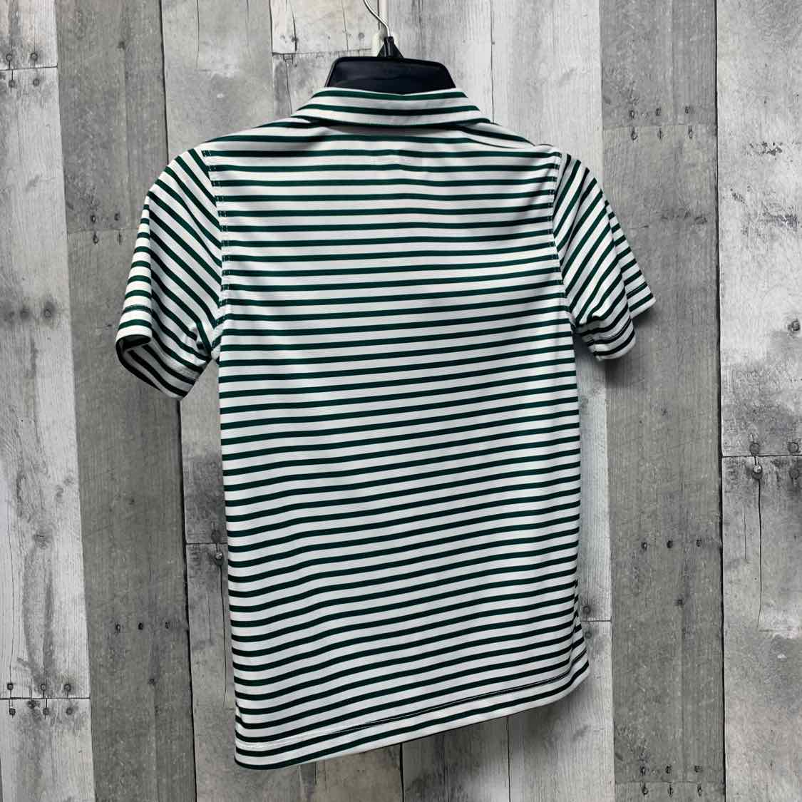 Size 7 Green Striped New Balance Polo