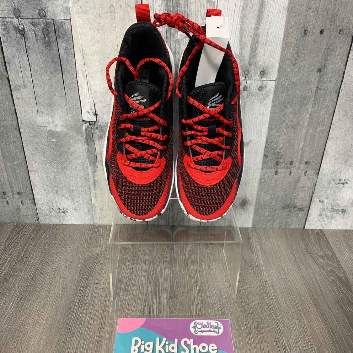 Size 5.5 Red/Black Sport Brand Sneakers