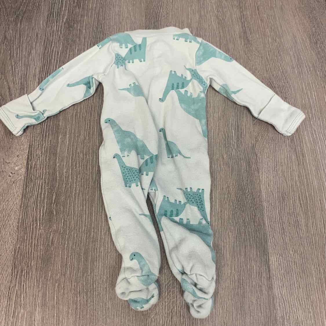 Size Preemie Green/Blue Child of Mine Footy PJs