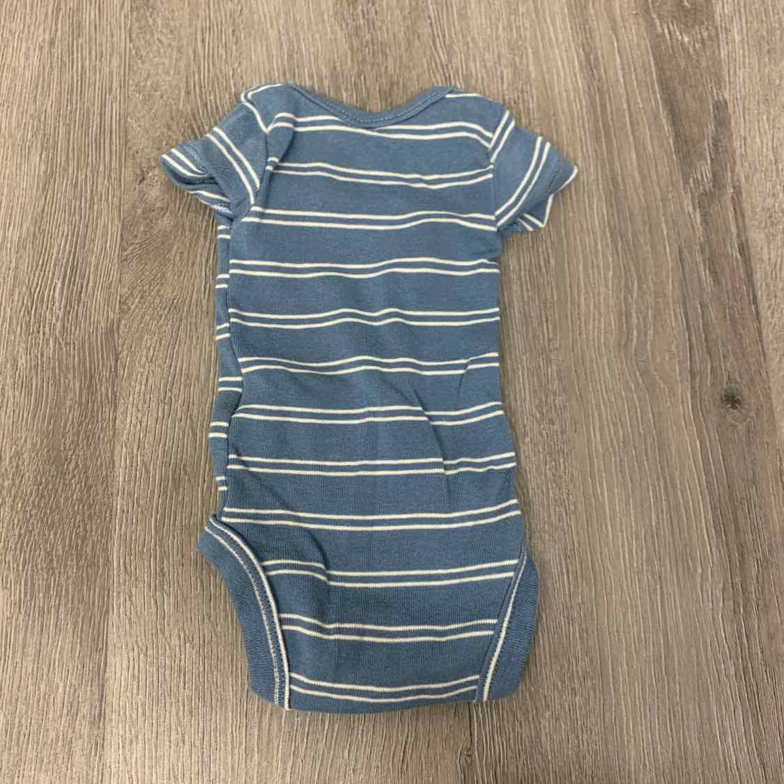 Size Preemie Blue Striped Carter's Bodysuit