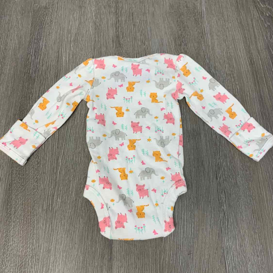 Size Preemie White Print Simple Joys Bodysuit