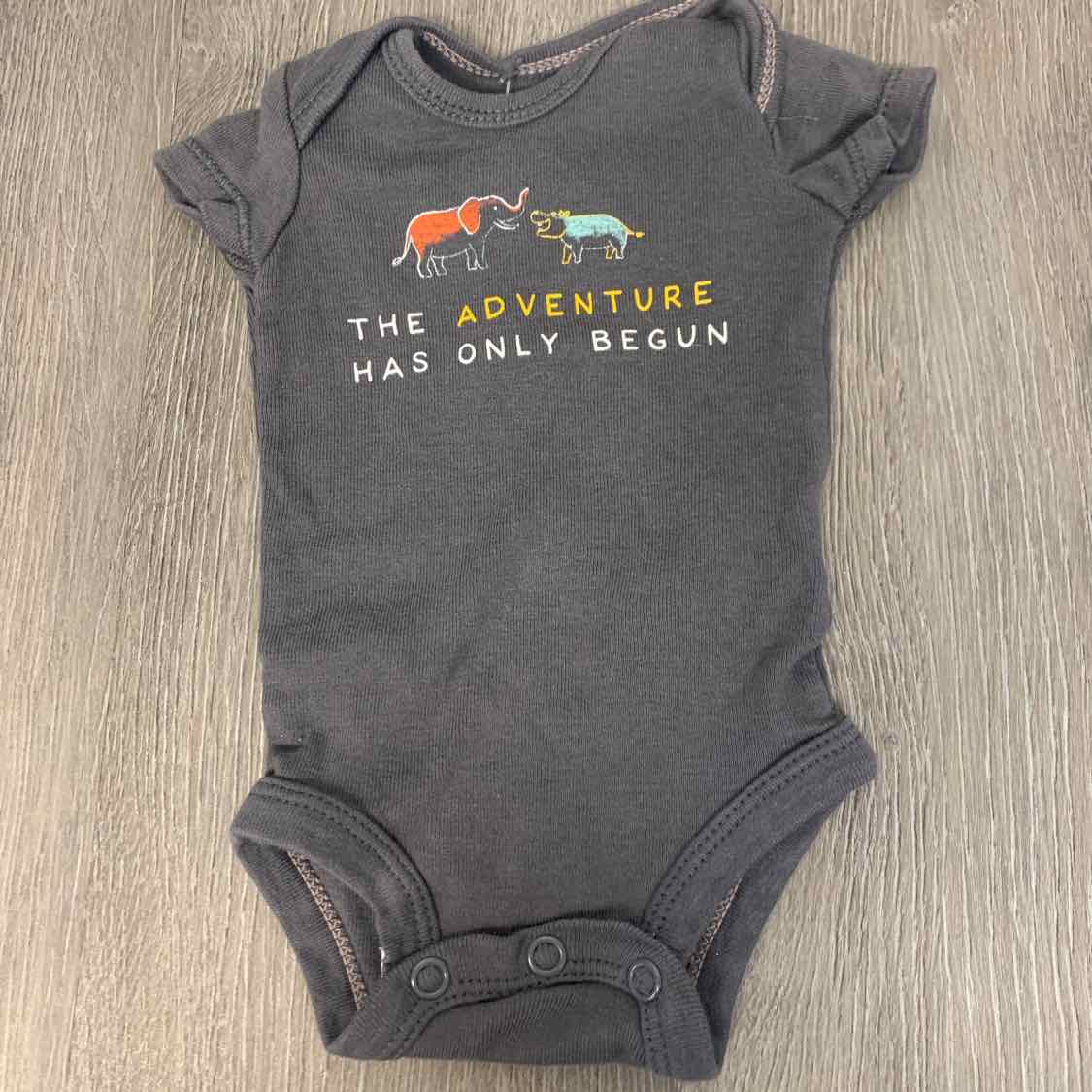 Size Preemie Gray Carter's Bodysuit
