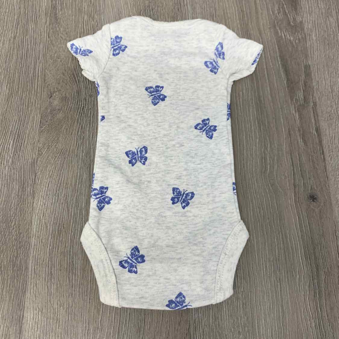 Size Preemie Gray/Blue Carter's Bodysuit