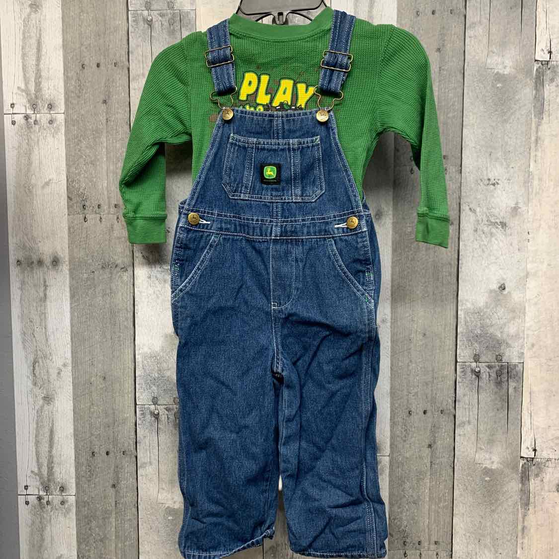 Size 3T Green John Deere Shirt/Pants