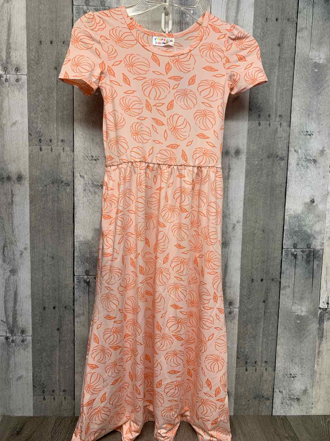 Size 5/6 Orange Print Dot Dot Smile Dress - Knit