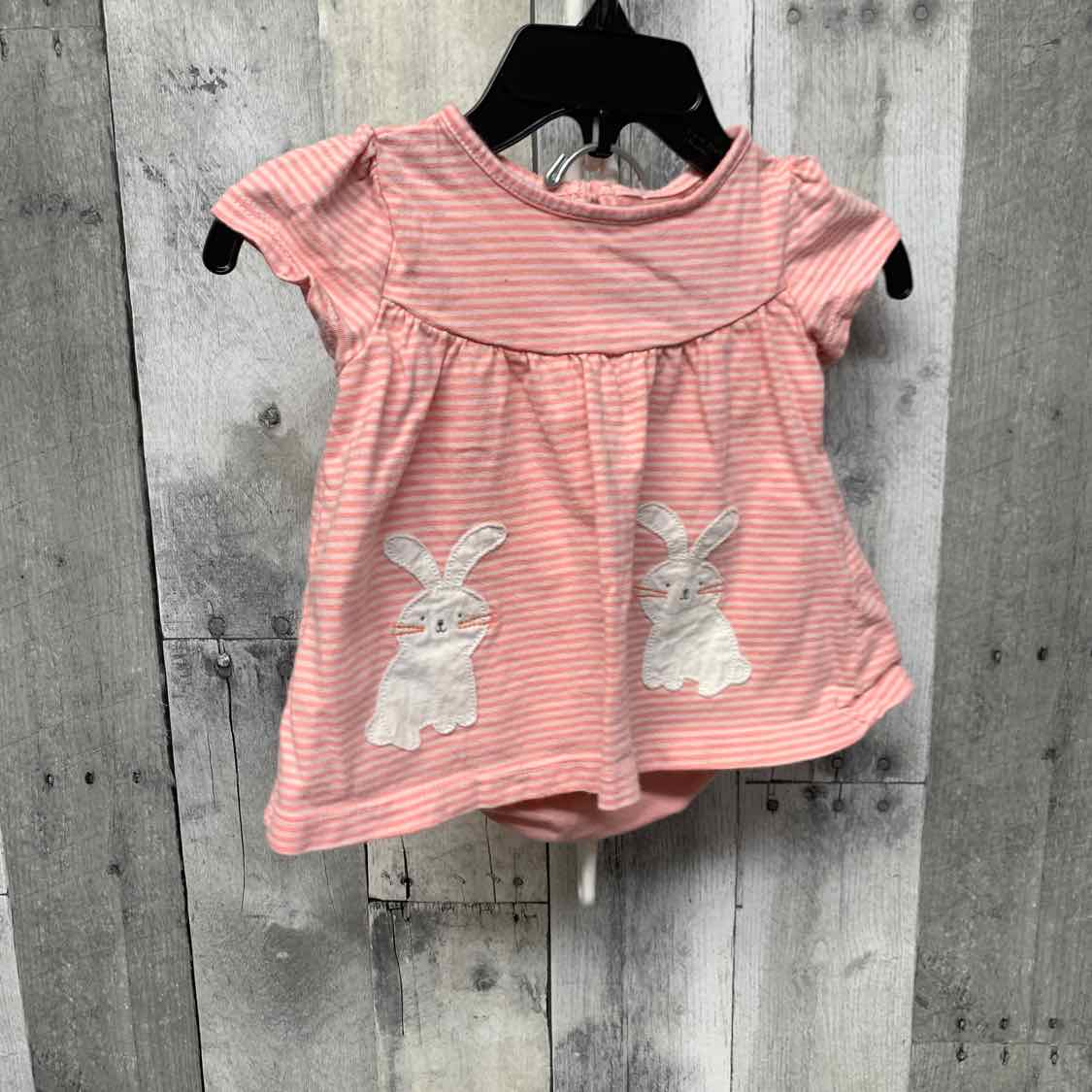 Size 6 Months Pink Striped Just One You 2pc Dress