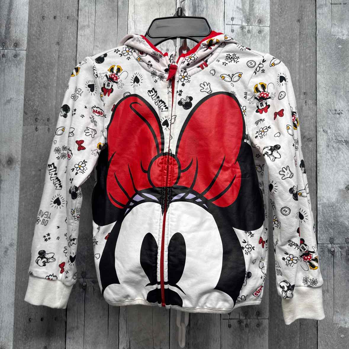 Size 5/6 White/Red Disney Collection Light Jacket