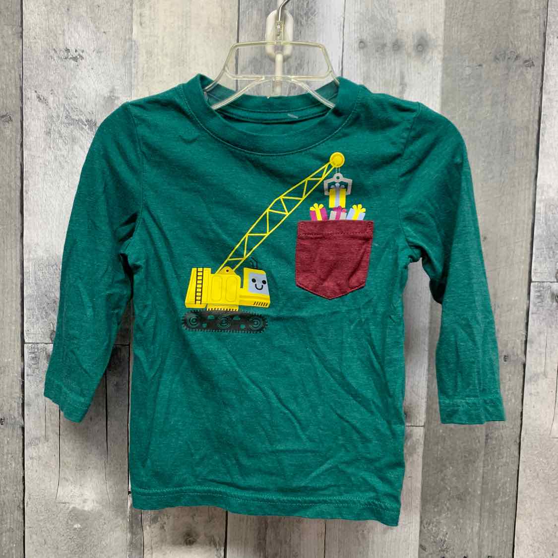 Size 18 Months Green Cat & Jack Long Sleeve Shirt