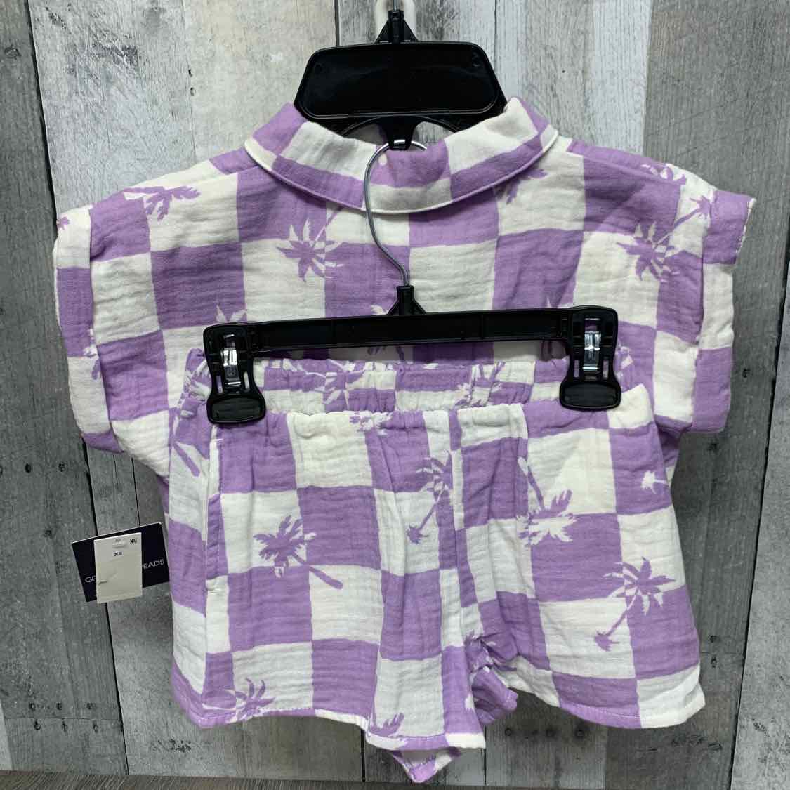 Size 4/5 White/Purple Grayson Threads Shirt/Shorts