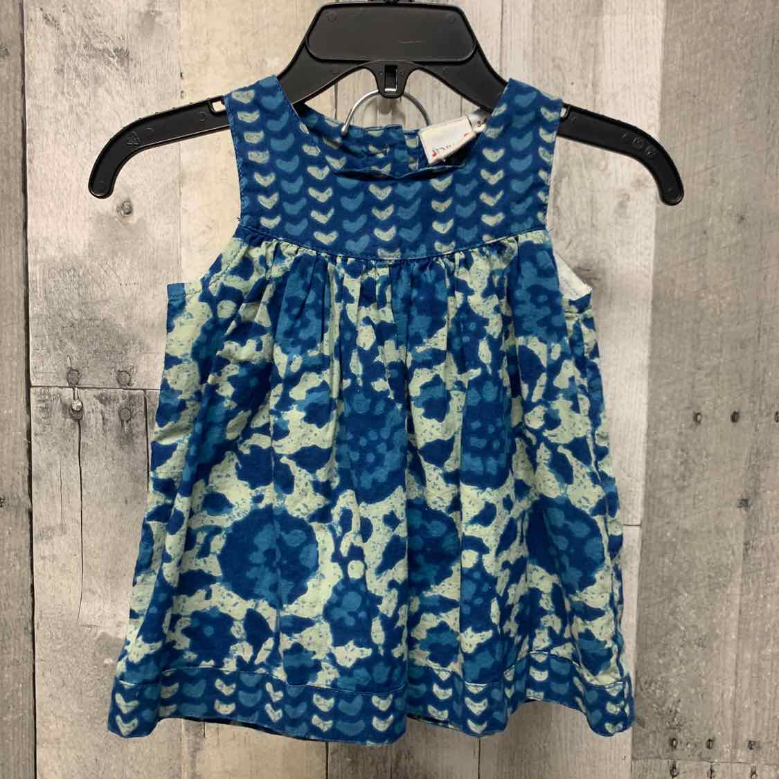 Size 3-6 Months Blue Print Mid Brand 2pc Dress
