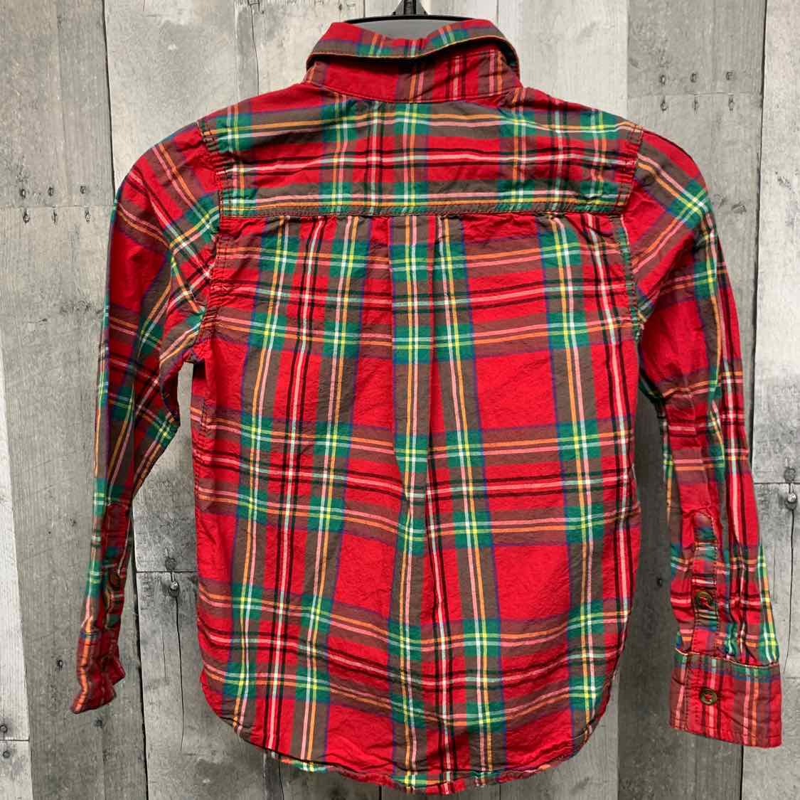 Size 5/6 Red Plaid Tommy Bahama LS Button Up