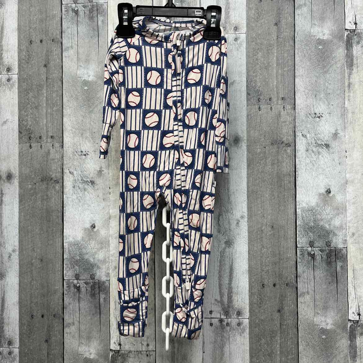 Size 6-9 Months Blue Print Boutique Brand Footy PJs