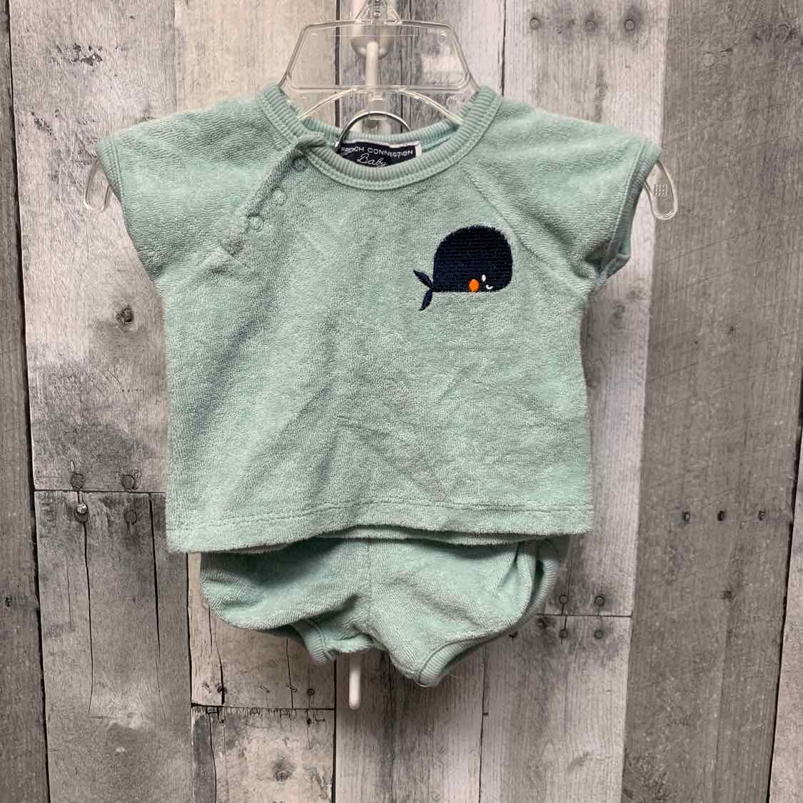 Size 0-3 Months Mint B Brand Shirt/Shorts