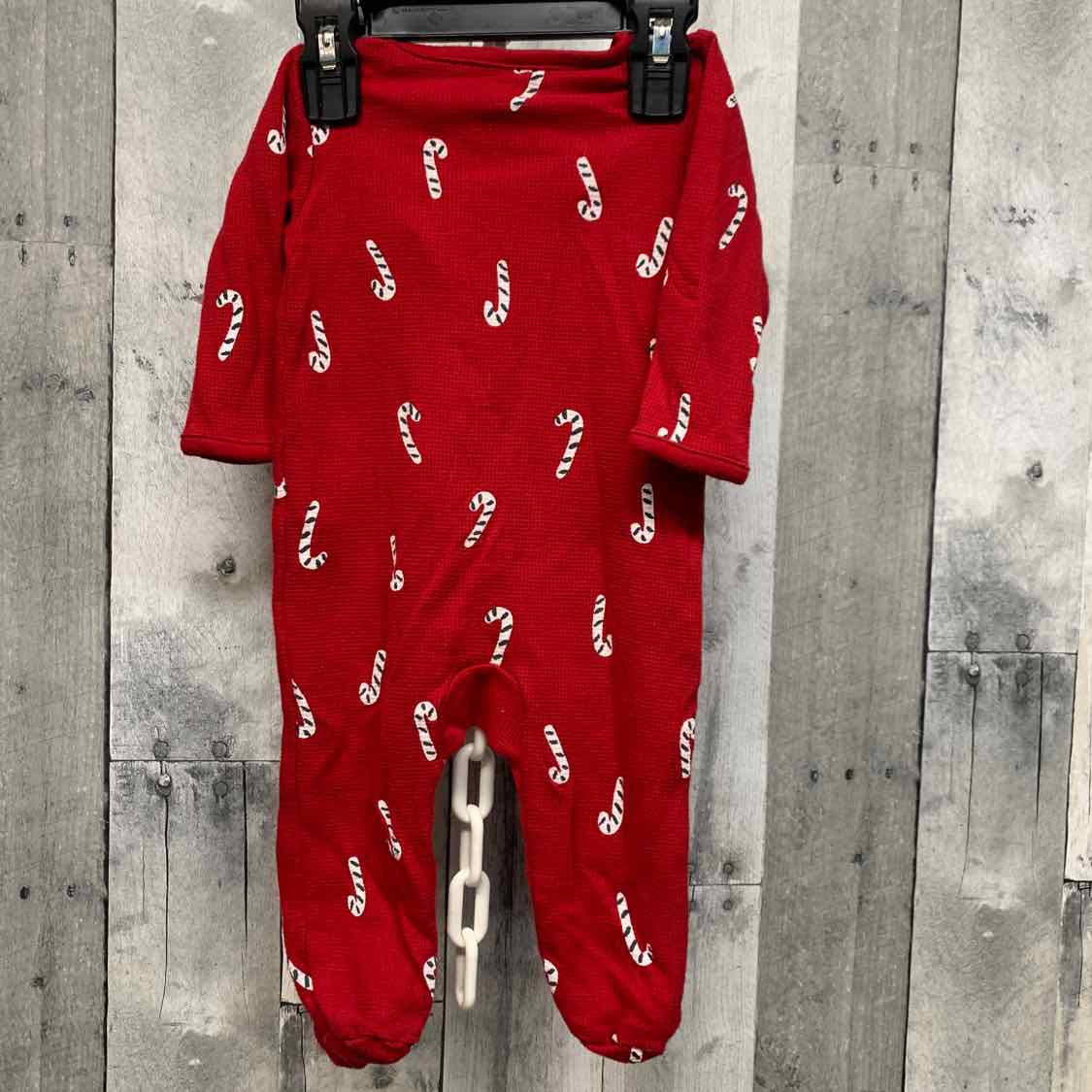 Size 6 Months Red Graphic Just One You Footy PJs