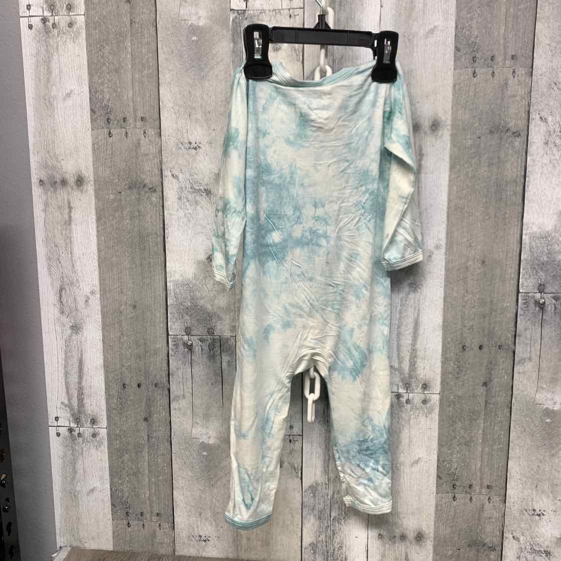 Size 12-18 Months Teal Print Little Buggins Romper