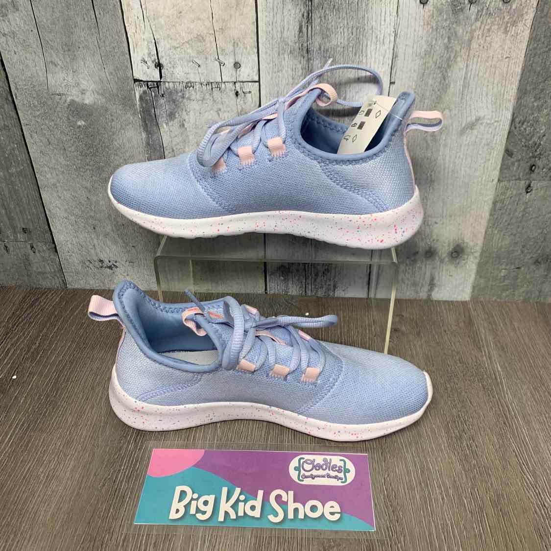 Size 4 Blue/Pink Sport Brand Sneakers