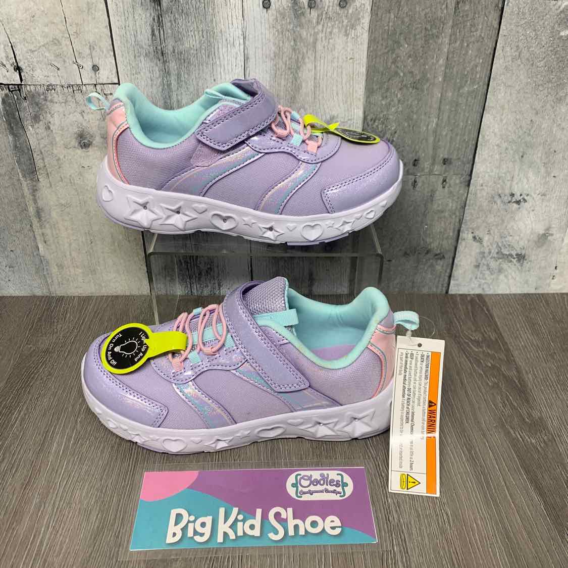 Size 3 Purple/Blue Athletic Works Sneakers