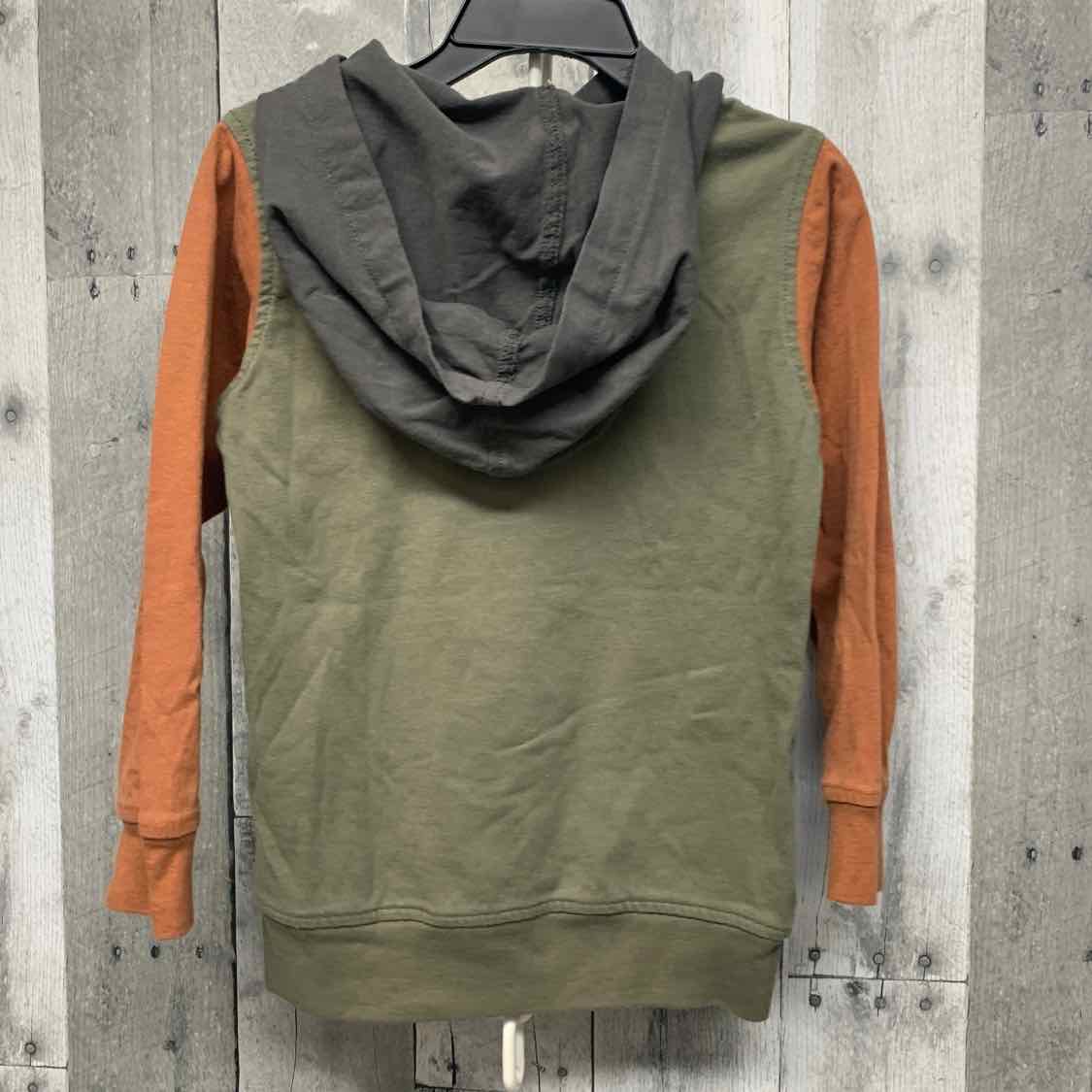 Size 4T Green/Orange Kids Headquarters Long Sleeve Shirt