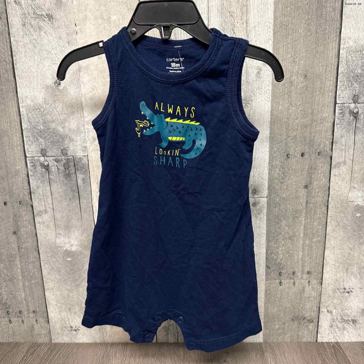 Size 18 Months Navy Graphic Carter's Romper