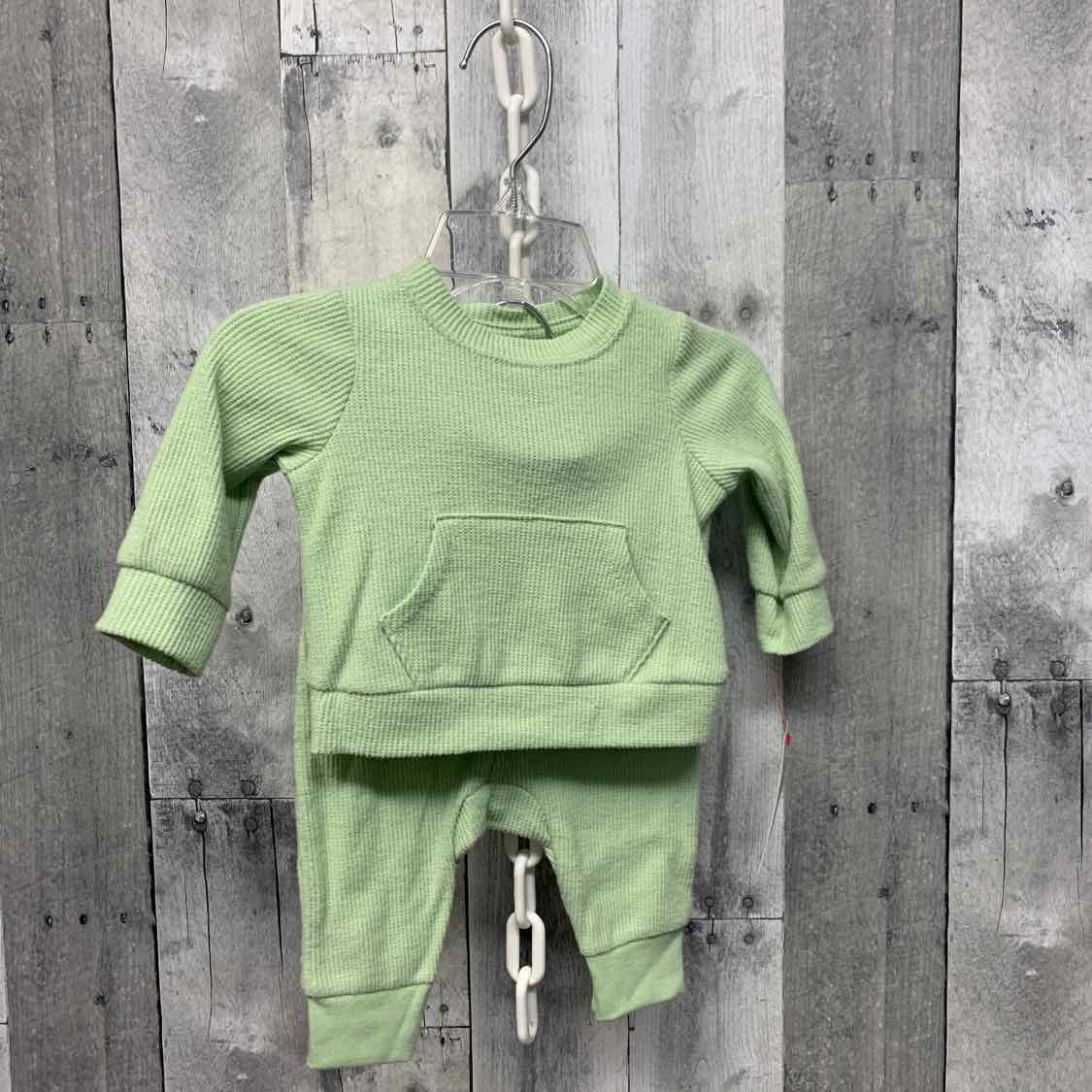 Size Newborn Green Cat & Jack Shirt/Pants
