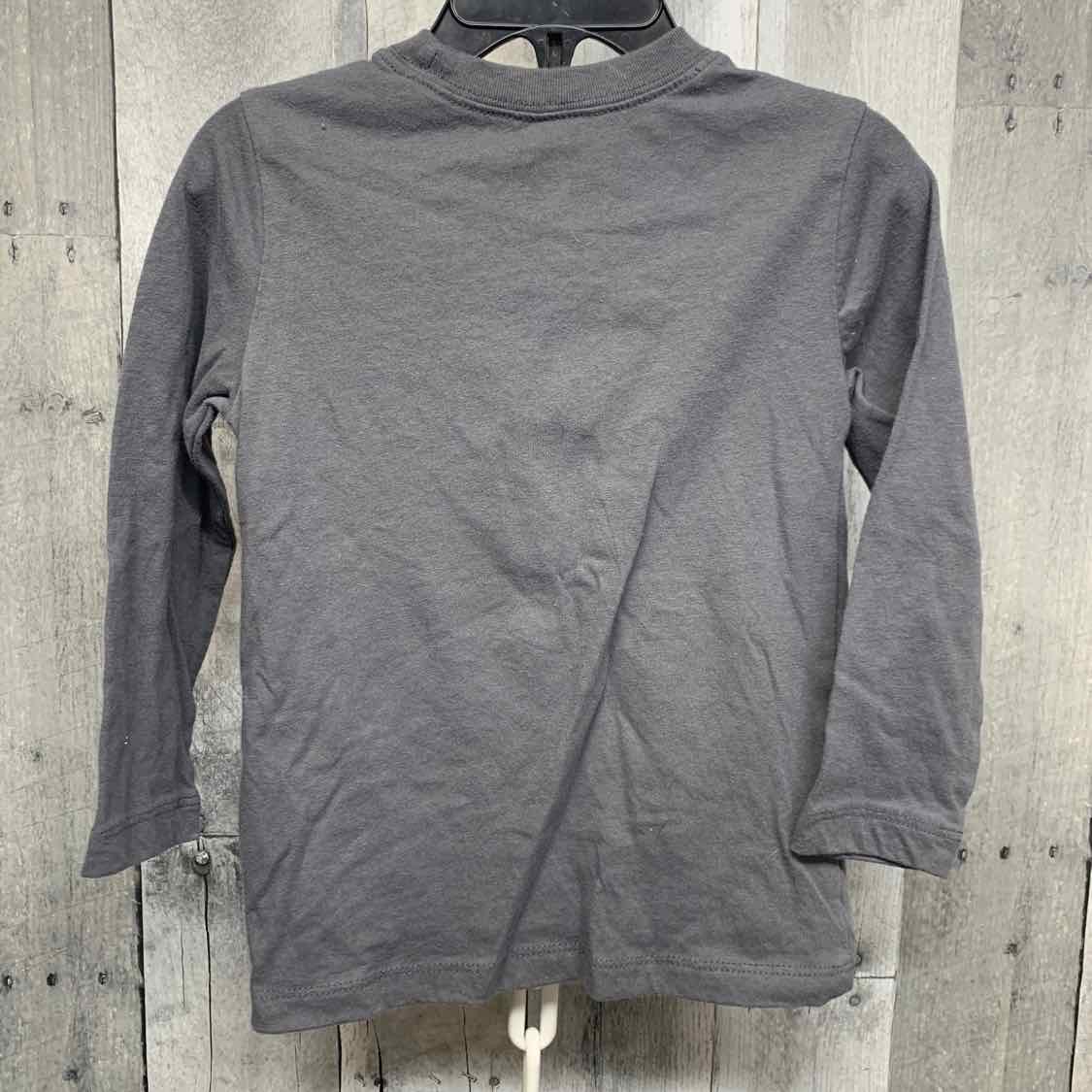 Size 2T Gray Graphic Carter's Long Sleeve Shirt