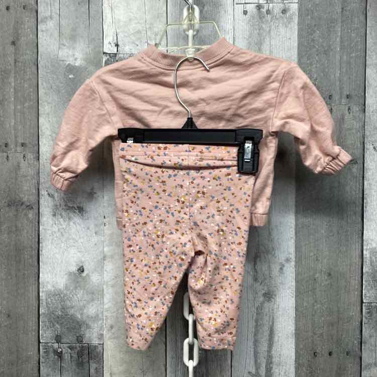 Size 3 Months Pink Print Carter's Shirt/Leggings - OodlesCB