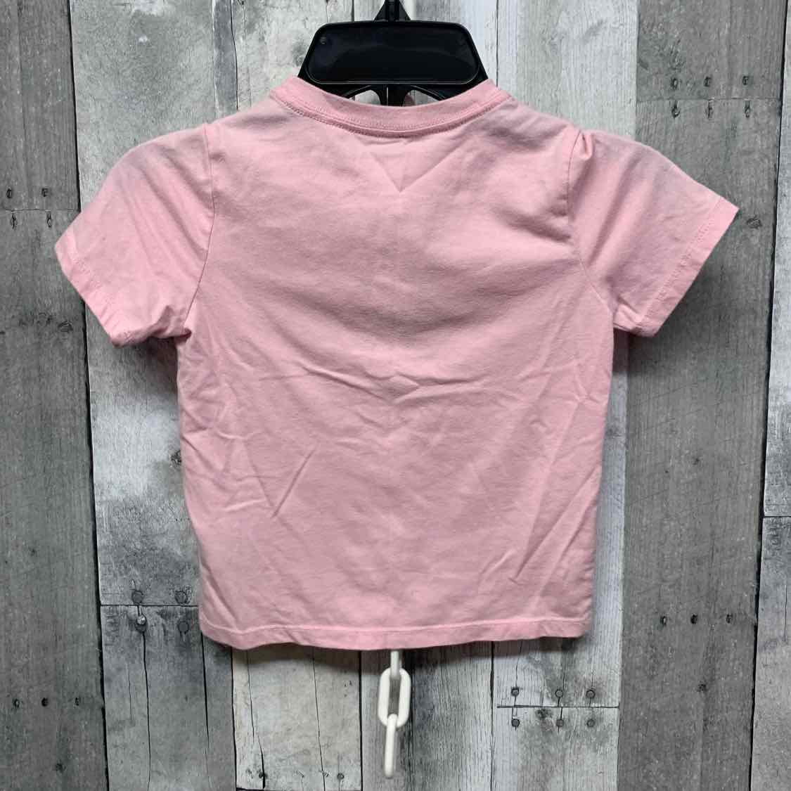 Size 4T Pink Graphic Holiday Brands T Shirt