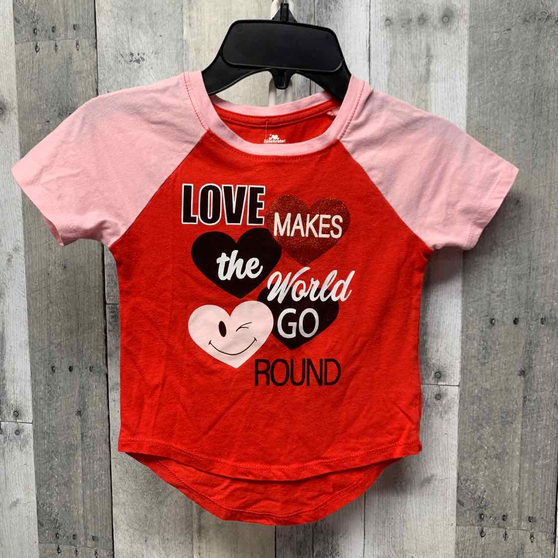 Size 4/5 Red/Pink Holiday Brands T Shirt