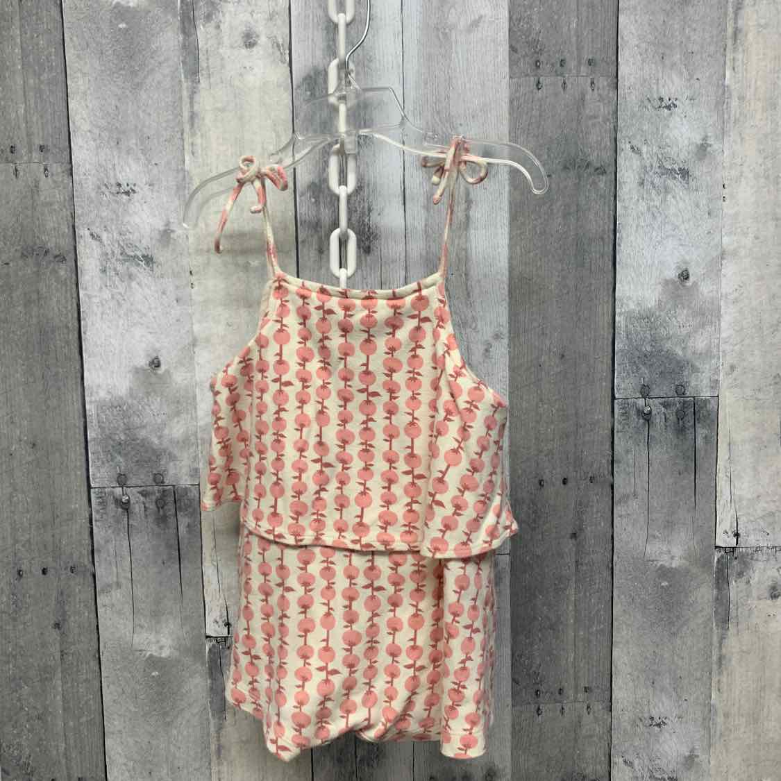 Size 2T Ivory/Pink Kate Quinn Romper